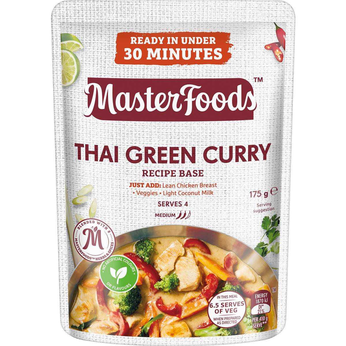 MasterFoods Thai Green Curry Recipe Base 175g