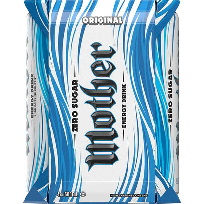 Mother Zero Sugar Original Energy Drink 500mL x 4 pack