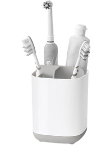 EasyStore Toothbrush Caddy in Grey/White