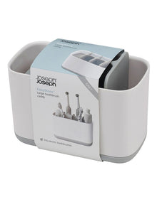 EasyStore Toothbrush Caddy Large in Grey/White