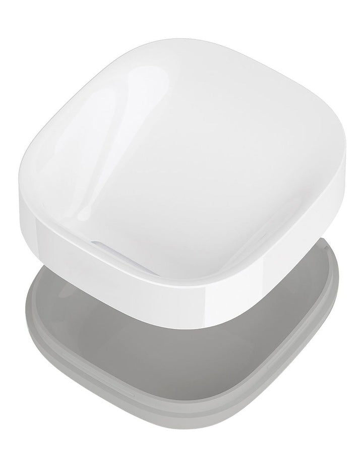 Slim Compact Soap Dish in Grey