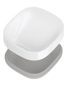 Slim Compact Soap Dish in Grey