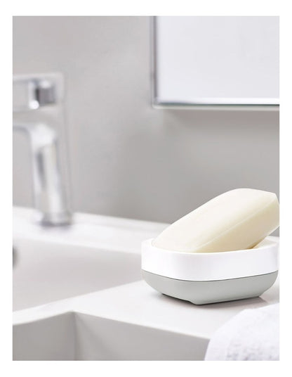 Slim Compact Soap Dish in Grey