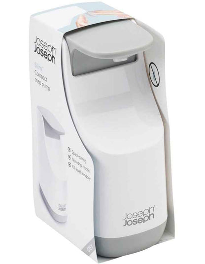Slim Compact Soap Dispenser in Grey