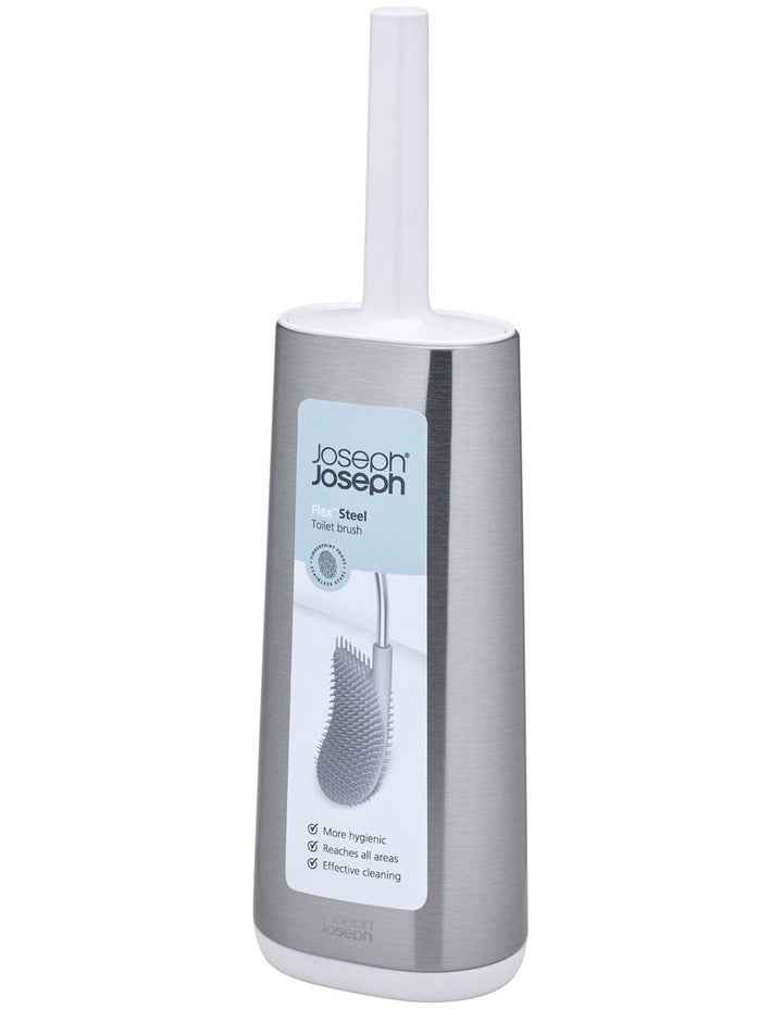 Flex Steel Toilet Brush in Silver