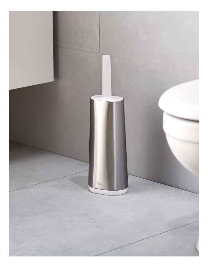 Flex Steel Toilet Brush in Silver