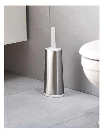 Flex Steel Toilet Brush in Silver