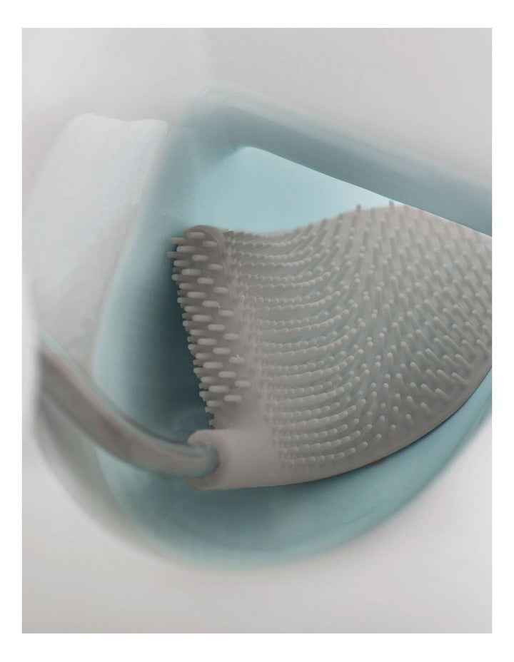 Flex Steel Toilet Brush in Silver