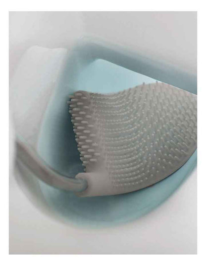 Flex Steel Toilet Brush in Silver