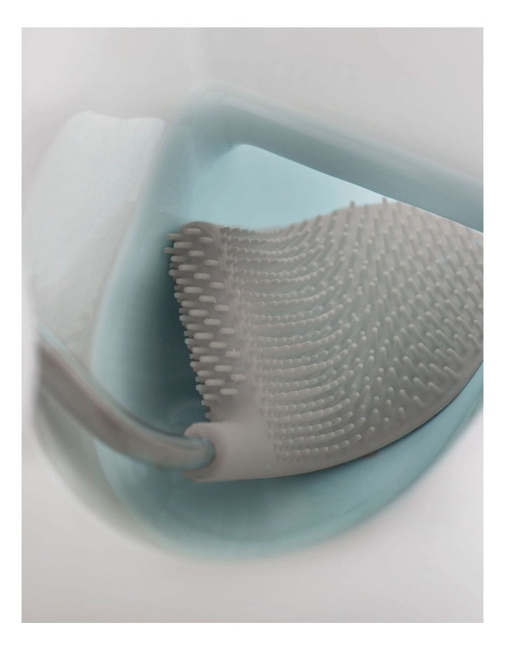 Flex Steel Toilet Brush in Silver