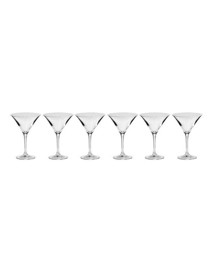 Avant-Garde Martini 240ml Set of 6 Gift Boxed in Clear
