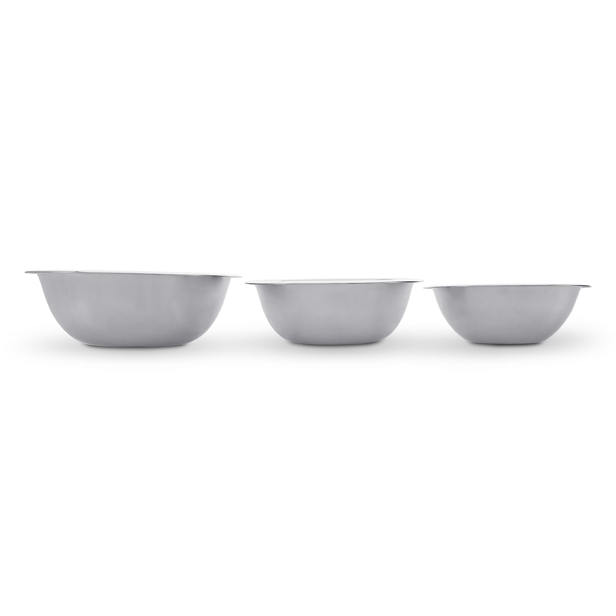 3 Stainless Steel Bowls