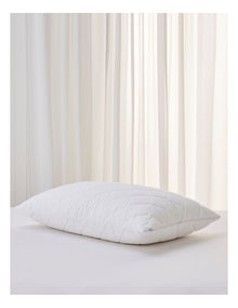 Classic Cool Dry Pillow Protector in White