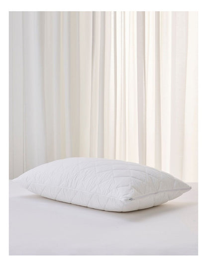 Classic Cool Dry Pillow Protector in White