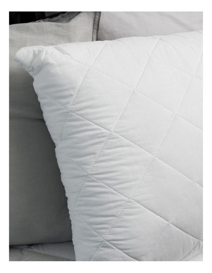 Classic Cool Dry Pillow Protector in White