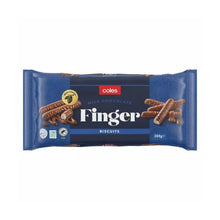 COLES CHOCOLATE FINGER BISCUITS