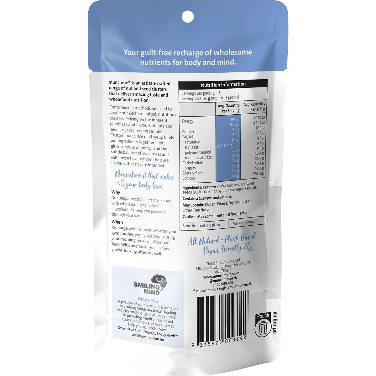 Munchme Cashew Sesame 60g