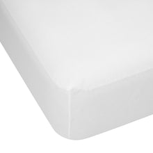 250 Thread Count Cotton Rich Fitted Sheet - Queen Bed, White