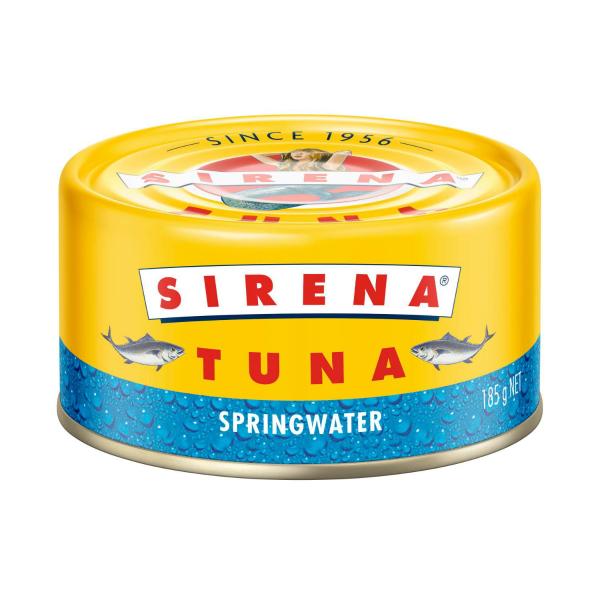 SIRENA TUNA:SPRINGWATER:.:185GRAM