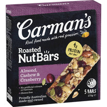 Carman's Nut Bars Almond, Cashew & Cranberry 5 pack