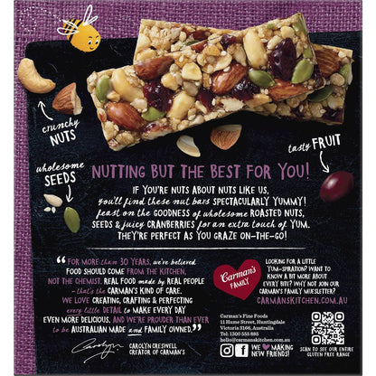 Carman's Nut Bars Almond, Cashew & Cranberry 5 pack
