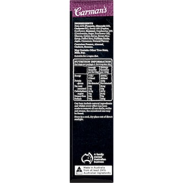 Carman's Nut Bars Almond, Cashew & Cranberry 5 pack