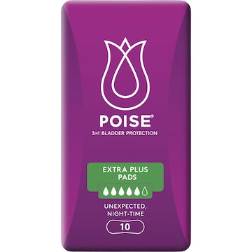 Poise Incontinence Pads Extra Plus 10 pack