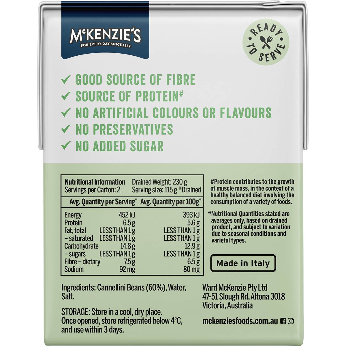 McKenzie's Cannellini Beans 380g