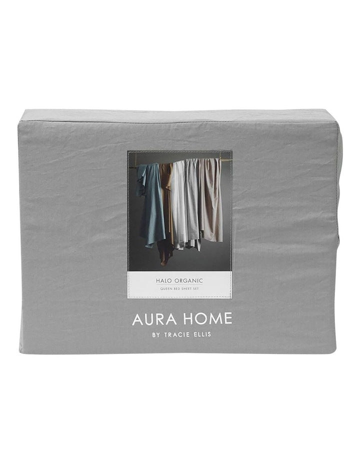 Halo Organic Cotton Sheet Set in Pebble