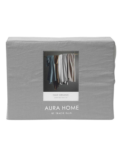 Halo Organic Cotton Sheet Set in Pebble