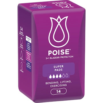 Poise Incontinence Pads Super 14 pack