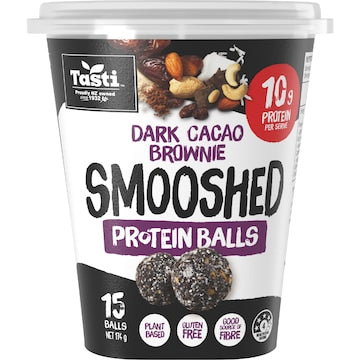 Tasti Smooshed Wholefood Balls Protein Cacao Brownie 174g