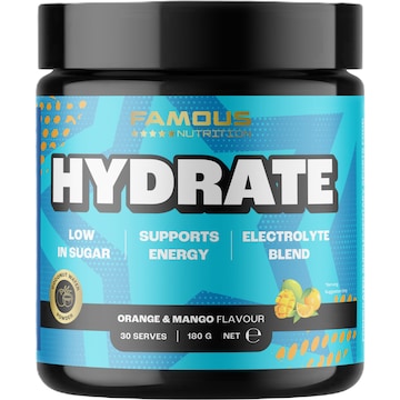 Famous Nutrition Hydrate Powder Mango 180g
