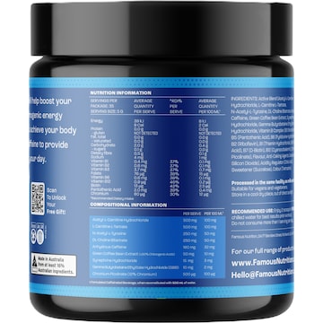 Famous Nutrition Sport Shred + Carnitine Thermogenic Pine Passion 175g
