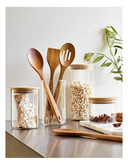 Storage Canister With Lid 460ml in Bamboo