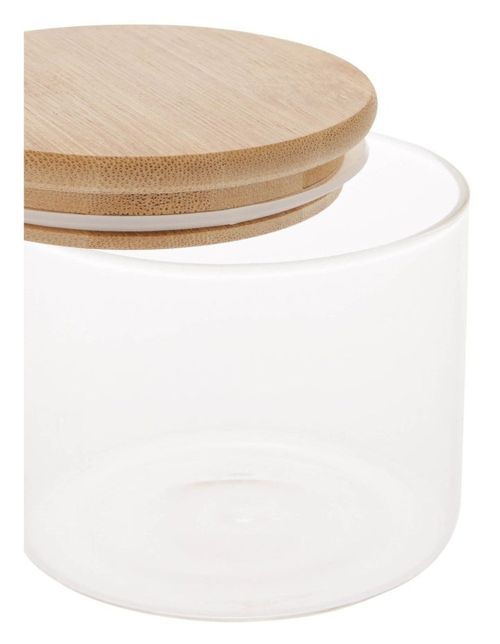 Storage Canister With Lid 460ml in Bamboo