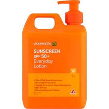 Woolworths SPF 50+ Sunscreen Pump 1L