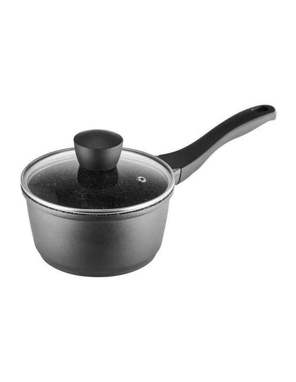 Classic Non-Stick Saucepan with Lid 16cm/1.5L in Black