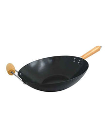 35cm Non-Stick Carbon Steel Wok with Helper Handle