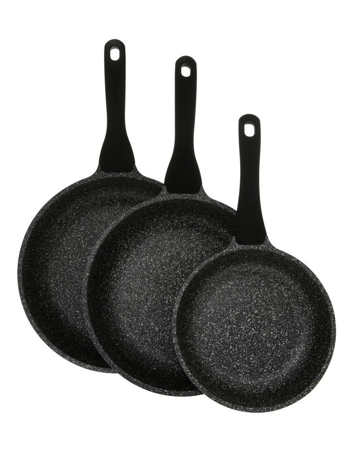 Classic Non-Stick Triple Pack Frypan 20cm/24cm/28cm in Black