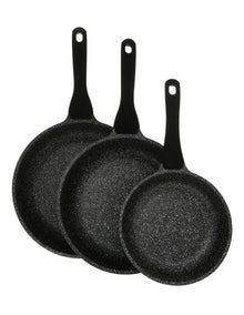 Classic Non-Stick Triple Pack Frypan 20cm/24cm/28cm in Black
