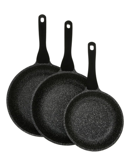 Classic Non-Stick Triple Pack Frypan 20cm/24cm/28cm in Black