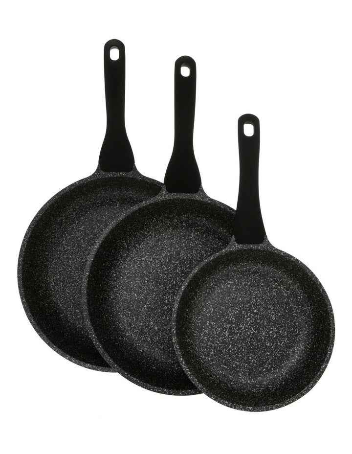 Classic Non-Stick Triple Pack Frypan 20cm/24cm/28cm in Black