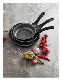 Classic Non-Stick Triple Pack Frypan 20cm/24cm/28cm in Black