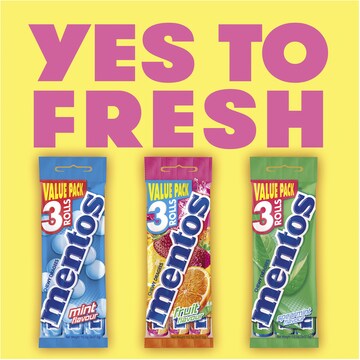 Mentos Fruit Chews 3 pack