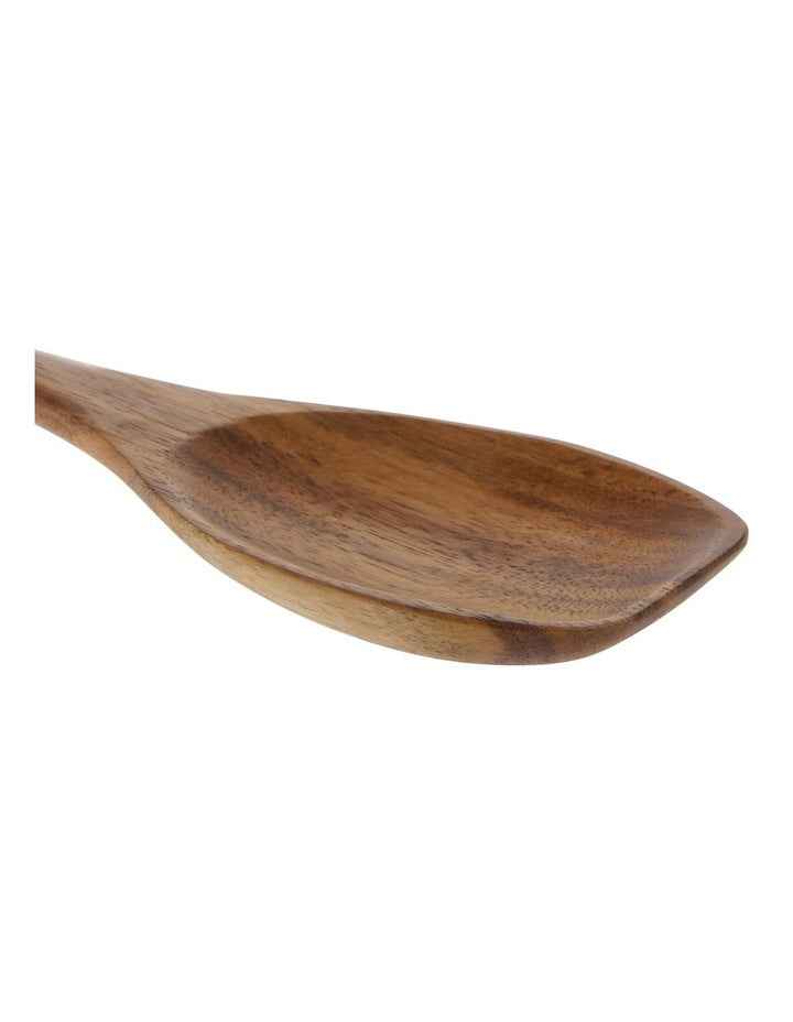 Acacia Wood Flat-Edged Spoon in Natural
