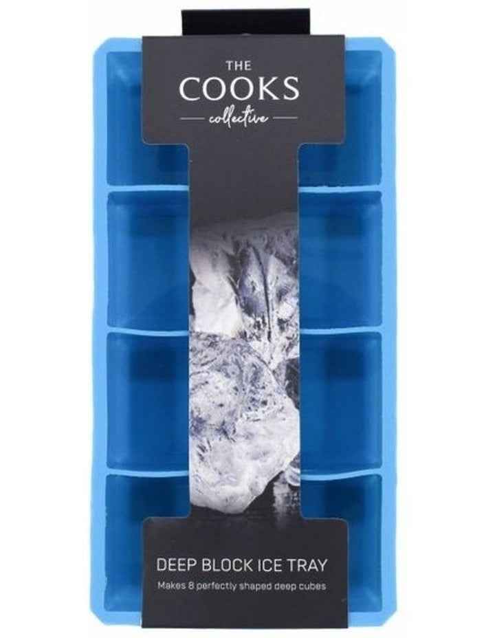 Deep Block 8 Cube Ice Tray in Blue