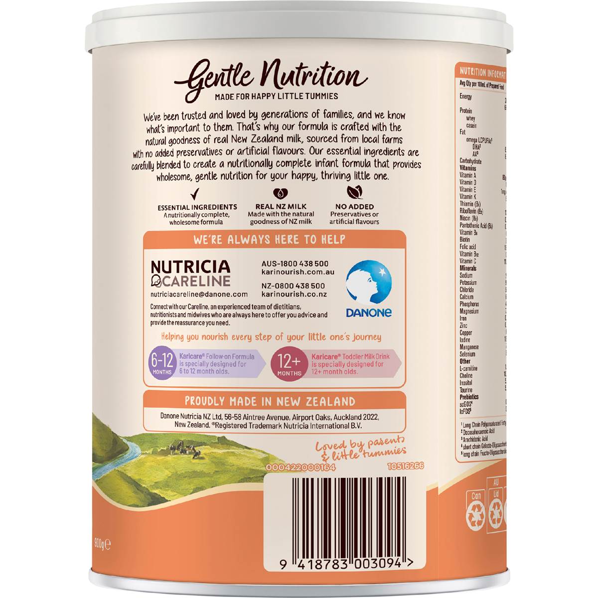 Karicare 1 Baby Infant Formula From Birth To 6 Months 900g