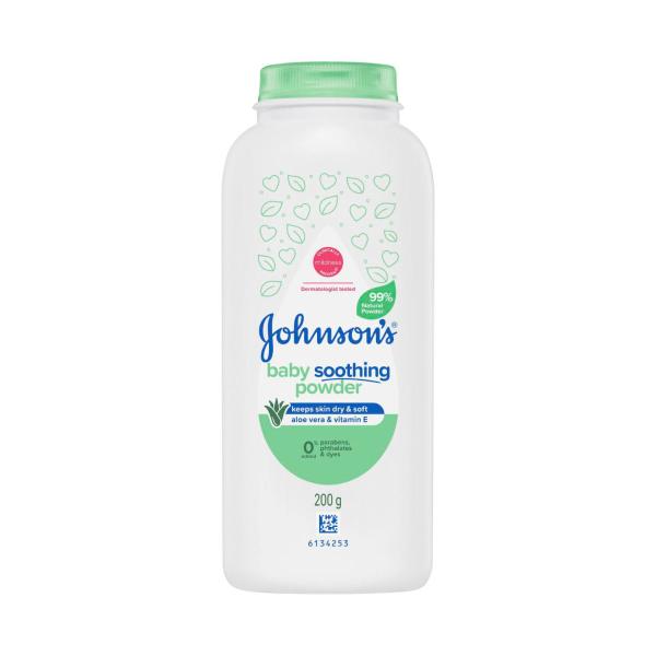 JOHNSON'S BABY POWDER SOOTHING ALOE & VITAMIN E 200G