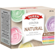 Queen Natural Food Colouring Rainbow 7ml x4 Pack
